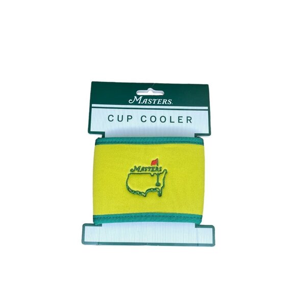 2024 Masters Yellow Cup Cooler Koozie Augusta National Golf Tournament NEW - Picture 1 of 6